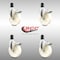 Service Caster 5 Inch 316SS Nylon Wheel Swivel 1-1/2 Inch Expanding Stem Caster Set Lock Brake SCC-SS316TTLEX20S514-NYS-112-4 - alternate 4